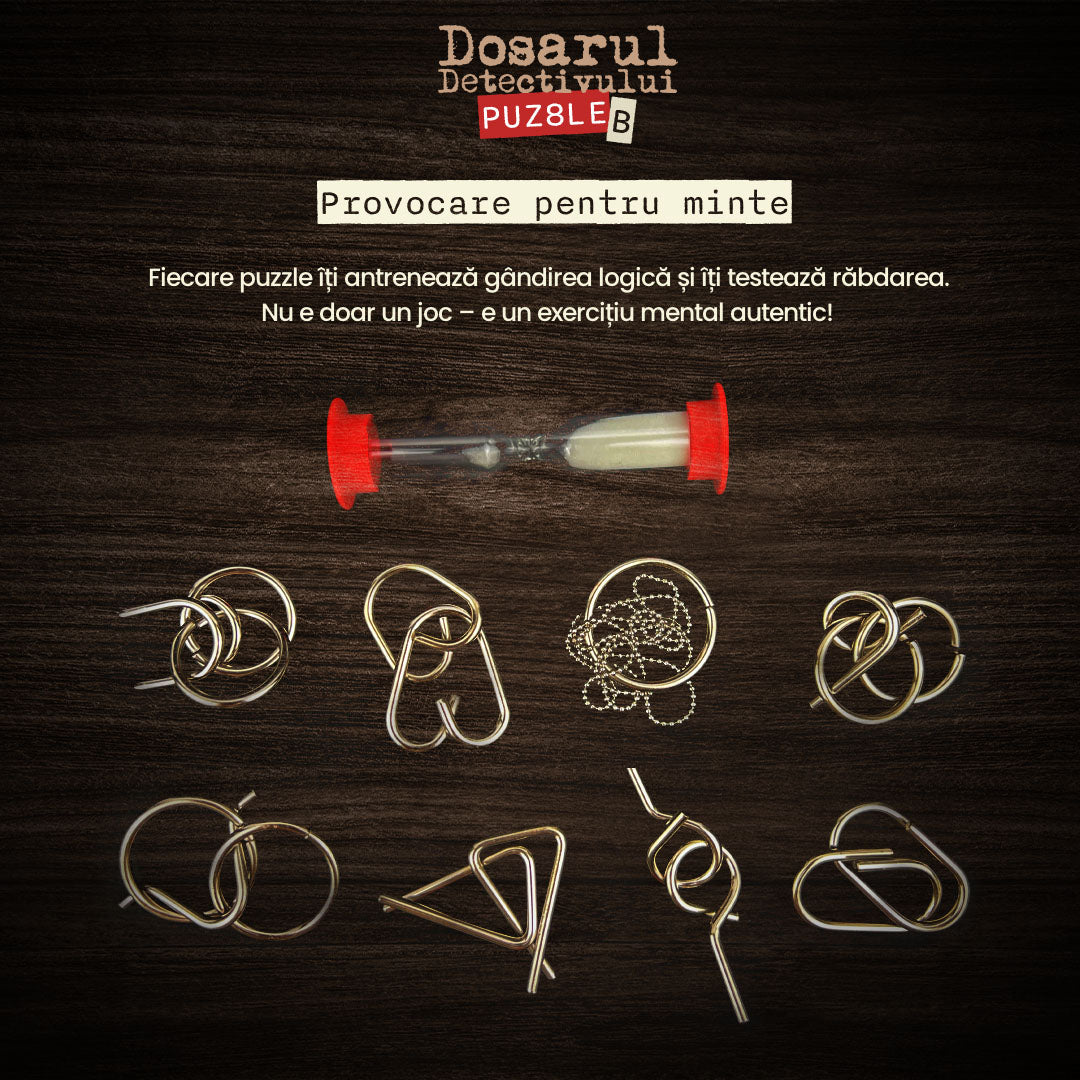 Set Puzzle Metalic Dosarul Detectivului