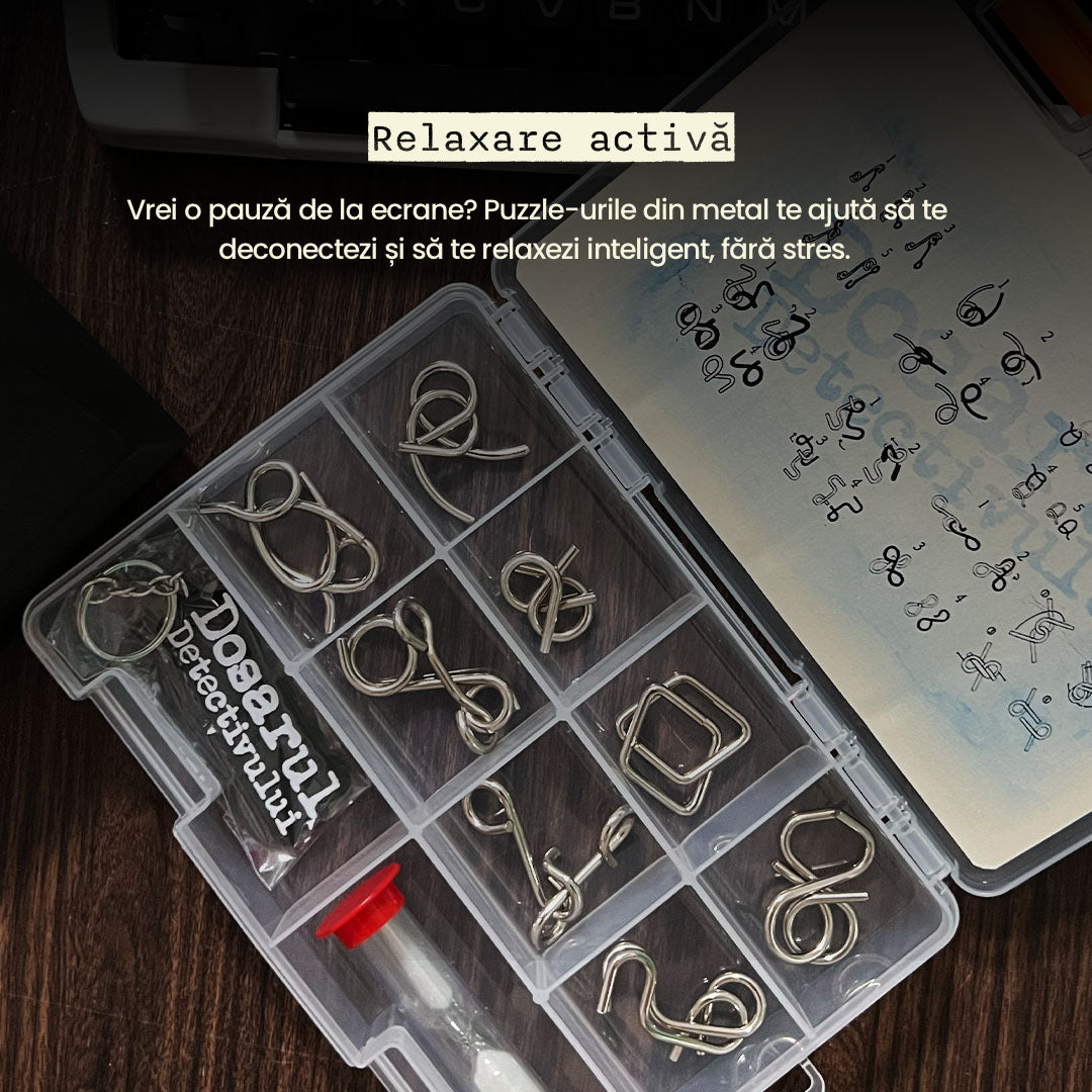 Set Puzzle Metalic Dosarul Detectivului